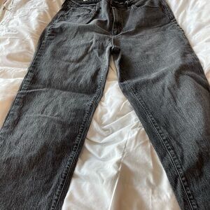 Universal thread high-rise 90s straight stonewashed jeans size 14, long.